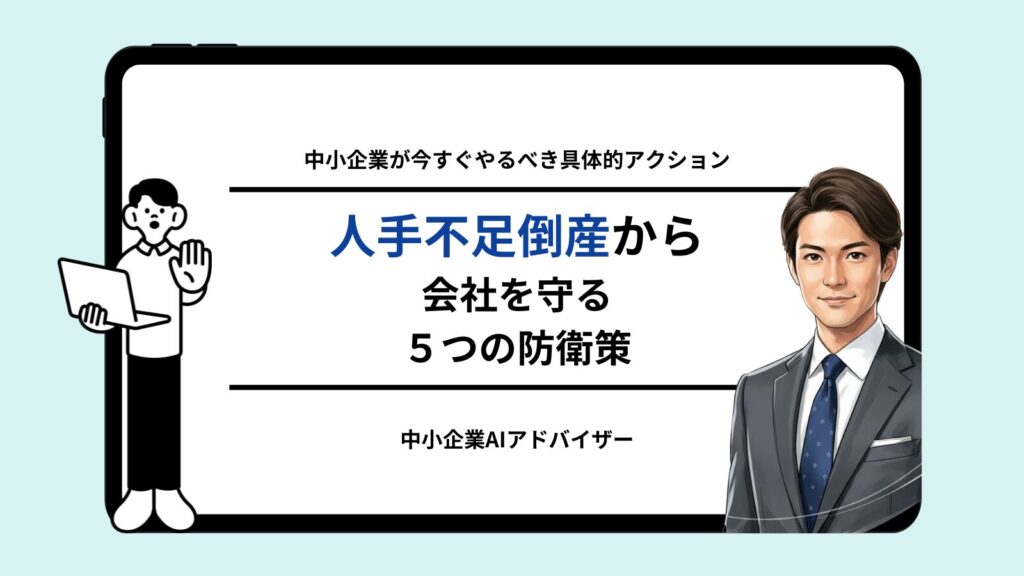 人手不足倒産から会社を守る