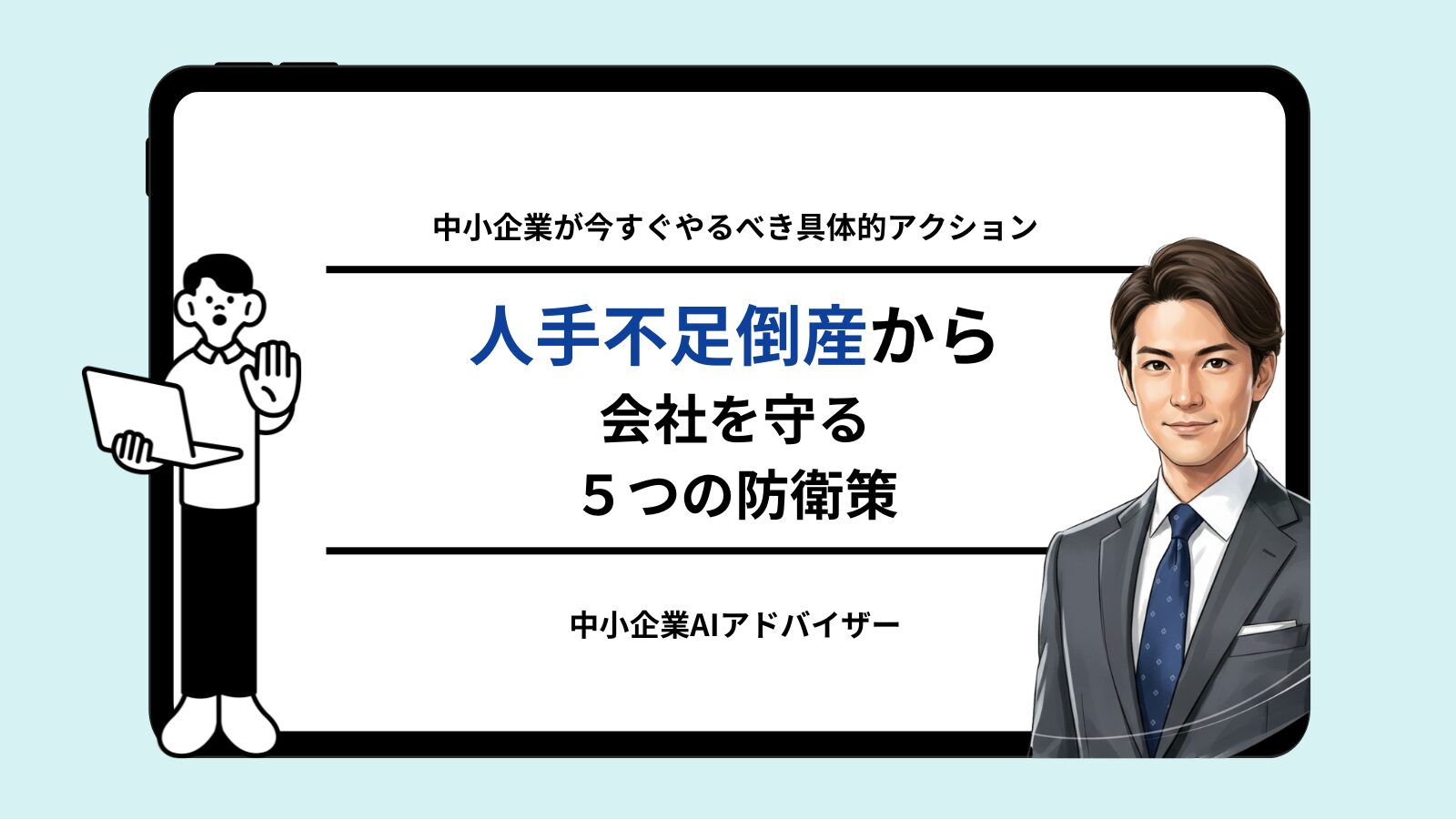 人手不足倒産から会社を守る
